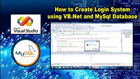 How to Create Login System using Visual Basic (VB.Net) with MySql Database