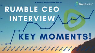 Rumble CEO Interview - Key Moments! | StoryTrading