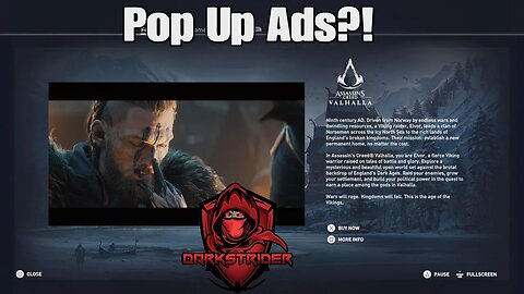 Assassin's Creed- Pop Up Ads?!