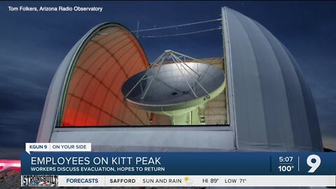 Evacuating Kitt Peak Observatory: What employees tried to save