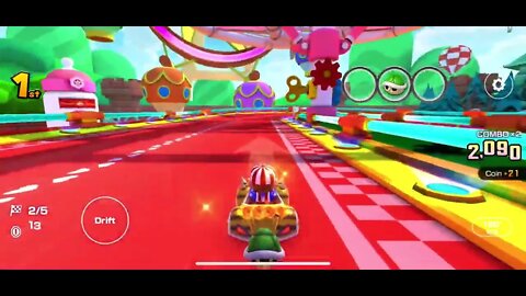 Mario Kart Tour - GCN Baby Park Gameplay & OST (Cat Tour NEW Course)