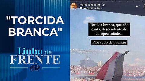 Assessora de Anielle Franco zomba da torcida do São Paulo durante partida | LINHA DE FRENTE