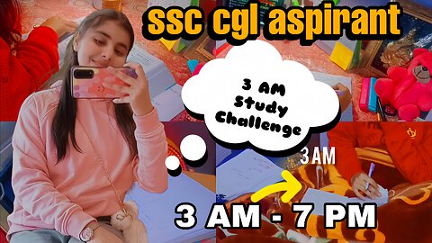 SSC CGL VLOG || 3 AM study challenge 🎯 || A productive day in my life 📚 || Winter study routine 📝