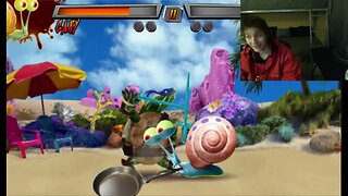 Leonardo VS Gary The Snail In A Nickelodeon Super Brawl 3 Just Got Real Battle With Live Commentary