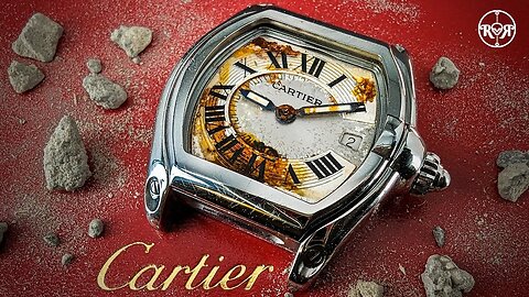 Restoration Rusty Cartier Roadster - Wrecked Luxury Watch