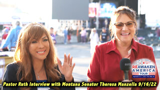 Montana Senator Teresa Manzella Interview at Reawaken America Tour 9-16-22 Day 1