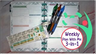 Weekly Plan With Me THREE planners in one! January 2020 Leafy Treetops MWK Mothers Who Know