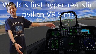 I Flew in the only Hyper-Realistic Civilian VR Flight Training Simulator?! | Leighnor Aircraft