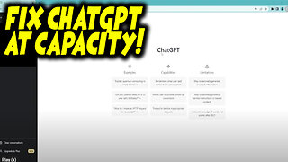 How to Fix Chat Gpt at Capacity