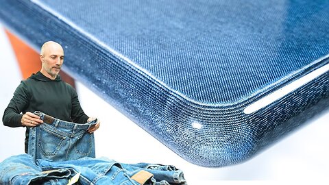 Table Made Entirely From Denim