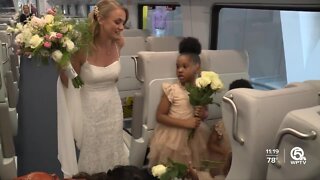 South Florida couple gets married on Brightline train