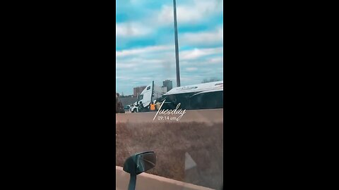 Truck Rollover On Hwy 401