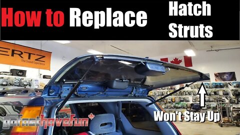 How to Install Rear Hatch Struts Monroe MaxLift (1st Generation Honda CR-V) | AnthonyJ350