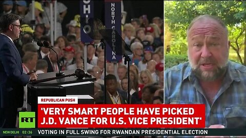 ‘Very smart people have picked J.D. Vance for US Vice President’ – Alex Jones