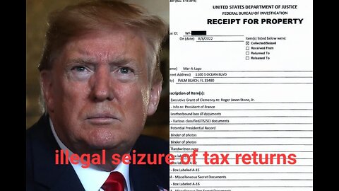 President Donald J. Trump - Illegal Seizure and Leak of Tax Returns