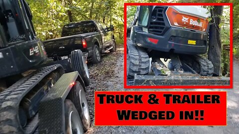 EP #12 - 38 Acre Southern Illinois Investment property: FORD F250 STUCK! Truck & Trailer wedged in!