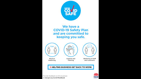 Covid Safe Buisness update