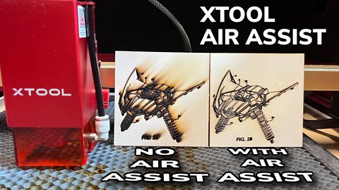 xTOOL LASER AIR ASSIST - Cleaner Laser Engraving