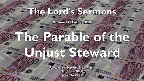 The unjust Steward... You cannot serve 2 Masters ❤️ Jesus Christ elucidates Luke 16:1-13