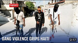 Gang boss leading a violent antigovernment uprising on Caribbean island Haiti