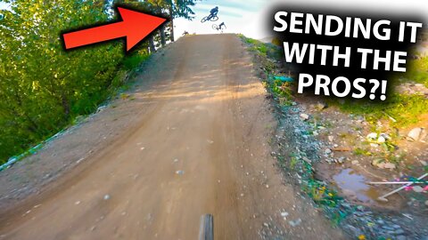 Chasing Pro Rider Remy Metailler down Dirt Merchant and A-line