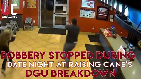 Robbery Thwarted by Couple on Date Night at Raising Cane's [DGU Breakdown]