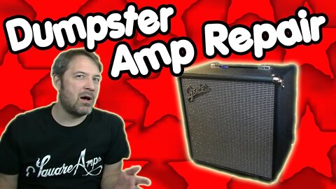 DUMPSTER AMP RESCUE! - Fender Rumble 25 Bass Amp Repair Fix w/ BONUS Kiesel Thanos Review!