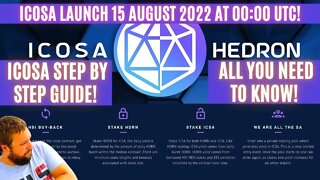 ICOSA Step By Step Guide! All You Need To Know! Icosa Launch 15 August 2022 At 00:00 UTC!