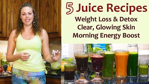 My Top 5 Juice Recipes for Glowing Skin, Health & Weight Loss ♥ Juicing Tips, MOD Cold Press Juicer