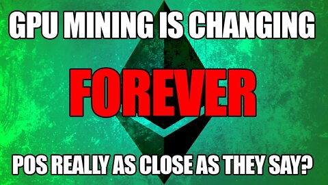 GPU Mining After Ethereum Is A Big Deal!! The POS Conspiracy