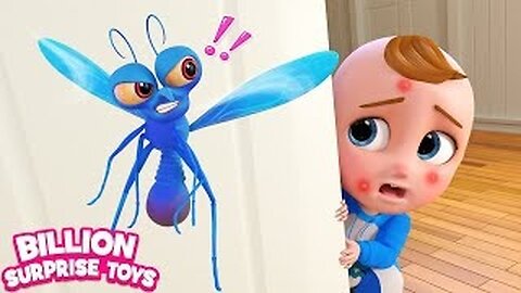 Itchy scary Mosquitoes bite kids! - BillionSurpriseToys Nursery Rhymes, Kids Songs