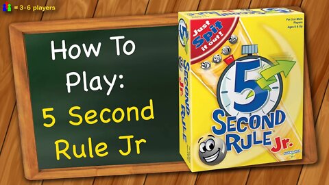 How to play 5 Second Rule Jr