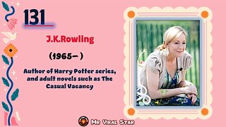 J.K.Rowling (1965– ) | TOP 150 Women That CHANGED THE WORLD | Short Biography