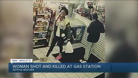 Footage shows moments before woman fatally shot outside Milwaukee gas station