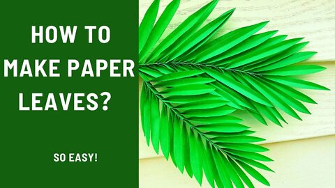 Origami leaves | DIY How to make paper leaves | DlY如何用纸做树叶｜paper crafts | paper leaves |