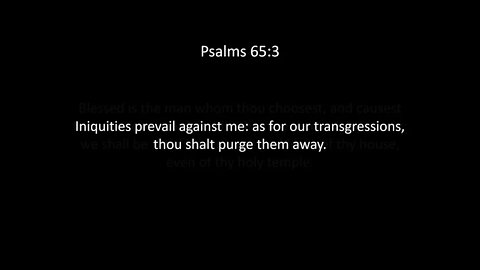 Psalms Chapter 65