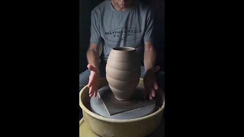 Swirled Oval Vase