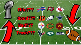 2022 NFL TIER LIST PREDICTIONS??