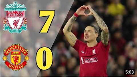 Liverpool vs Manchester United 7-0 Extended Highlight 2023 & all goals