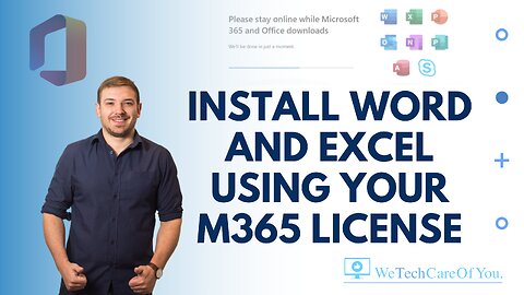 Install Microsoft Office Apps from existing M365 License Word, Excel, Outlook