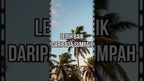 melihat sesuatu yang lebih baik daripada sumpahnya