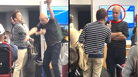 Gay Couple Has EXPLOSIVE Fight at the Airport