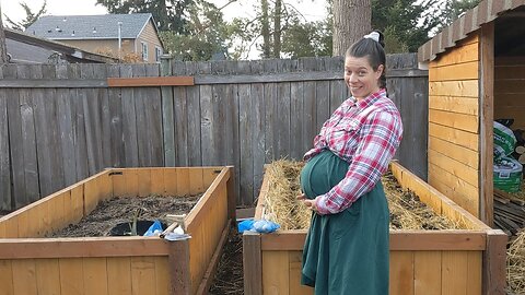 Autumn Garlic Planting In Our Backyard Urban Homestead and Pregnancy Update!