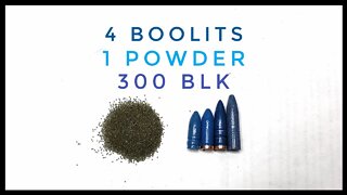 300 Blackout - Further Exploration Of Cast Bullets And IMR4227 - 4 Boolits Tested And Chronographed