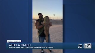 Fisherman bags potential record-breaking catfish in Parker