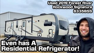 Fifth Wheel Features in a Travel Trailer RV! Used 2019 Forest River Rockwood 8335BSS