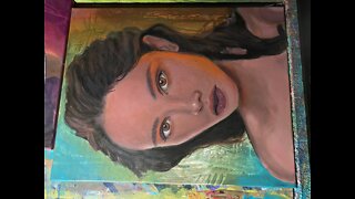 Painting of Woman time lapse