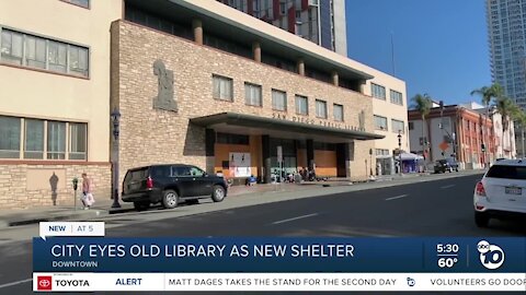 San Diego's old Central Library eyed as shelter for homeless