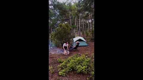 Camping in middle of junlge