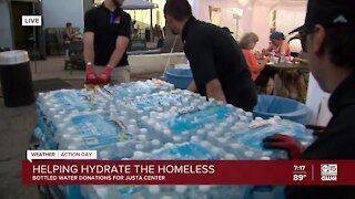 Valley company collecting water bottles for homeless community